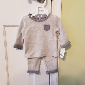 2pc boys grey layette